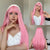 Glam-Up Long Straight Hair Wig with Flattering Bangs for Women