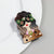Women's Pop Art Style Floral Eyewear Fashion Brooch Pin