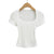 Square Collar High Stretch Summer Crop Tops for Women
