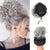 Short Curly Messy Bun Ponytail Extension with Elastic Drawstring
