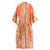 Women's Printed Long Kimono Robe with Belt for Stylish Lounge Wear