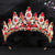 Sparkling Gold Color Royal Queen Rhinestone Crown for Women