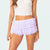 Women's Layered Ruffle Shorts with Elastic Waist and Cute Bow Detail