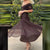 Figure-Flattering Deep V-Neck Pleated Dress for Special Occasions
