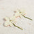 Women's Oversized Enamel Flower Design Dangle Earrings