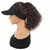 Summer Ready Sun Visor Hat with 12inch Curly Hair Extensions