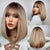 Flattering Short Straight Bob Hair Wigs with Bangs for Women