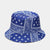 Paisley Flower Pattern Reversible Summer Bucket Hats