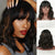 14inch Shoulder-Length Short Wavy Hair Wigs with Lace