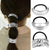 Stylish 3pcs Geometric Metal Charm Elastic Hair Ties