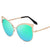 Stylish Retro Cat-Eye Design Metal Frame Mirror Sunglasses for Women