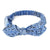 Women's Paisley Pattern Cross Knot Elastic Headbands