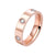 Women's Stainless Steel Luxury Cubic Zirconia Rings