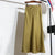 High Rise Satin Skirt with Stretch Waist for Women