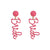 Exquisite 'bride' Letter Detail Women's Bridal Earrings