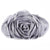 Women's Elegant Rose Flower Evening Clutch Handbag