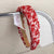 Red Series Textured Plaid Christmas Headband Collection