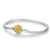Women's Sun Flower Charm in Snake Chain Sterling Silver Bracelets