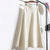 High Rise Satin Skirt with Stretch Waist for Women
