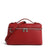 Simple Chic Textured Top Handle Handbag with Double-Zipper Closure