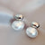 Classic Minimalist Women's Faux Pearl-shaped Stud Earrings