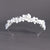 Women's Elegant White Floral and Faux Pearl Bridal Tiara