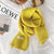 Women's Solid Color Knitted Thick and Warm Winter Scarves