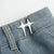 Adjustable and Detachable Metal Cross Star Jeans Waist Tightener