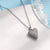 Sparkling Zircon Encrusted Crown Heart Pendant Necklace