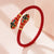 Genuine Leather Braided Double Snake Head Cuff Bangles