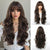 Layered Long Straight Hair Wigs with Fluffy Layers and Curtain Bangs
