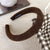 Women's Versatile Fashion Solid Color Plush Headbands