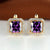 Chic and Subtle Square Cut Cubic Zirconia Earrings