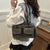 Trendy Women's Glossy Shoulder Bag with Front Pockets