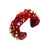 Faux Pearls and Sparkling Rhinestone Decor Wide Knotted Headband