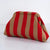Colorblock Striped Clutch Bag with Textured Knit Finish