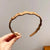 Modern and Stylish Solid Color Wave Pattern Headband