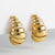 Stainless Steel Chunky Teardrop Statement Earrings for Women