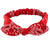 Women's Paisley Pattern Cross Knot Elastic Headbands
