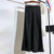 High Rise Satin Skirt with Stretch Waist for Women