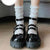 Women's Breathable Sheer Lace Transparent Floral Socks
