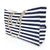 Travel-Ready Beach Bag with Zipper Closure and Striped Design