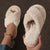 Warm and Fluffy Faux Fur Criss Cross Strap Indoor Slippers