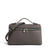 Simple Chic Textured Top Handle Handbag with Double-Zipper Closure