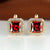 Chic and Subtle Square Cut Cubic Zirconia Earrings