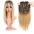 Realistic Clip-In Straight Hair Topper with Bangs for Women