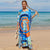 Plus Size Colorful Kaftans Dress Beach Cover Ups for Women