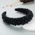 Luxurious Cluster of Glossy Faux Pearls Wide Headband