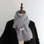 Women's Solid Color Knitted Thick and Warm Winter Scarves