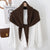 Solid Color Wrap-around Triangular Shawl Scarf for Women